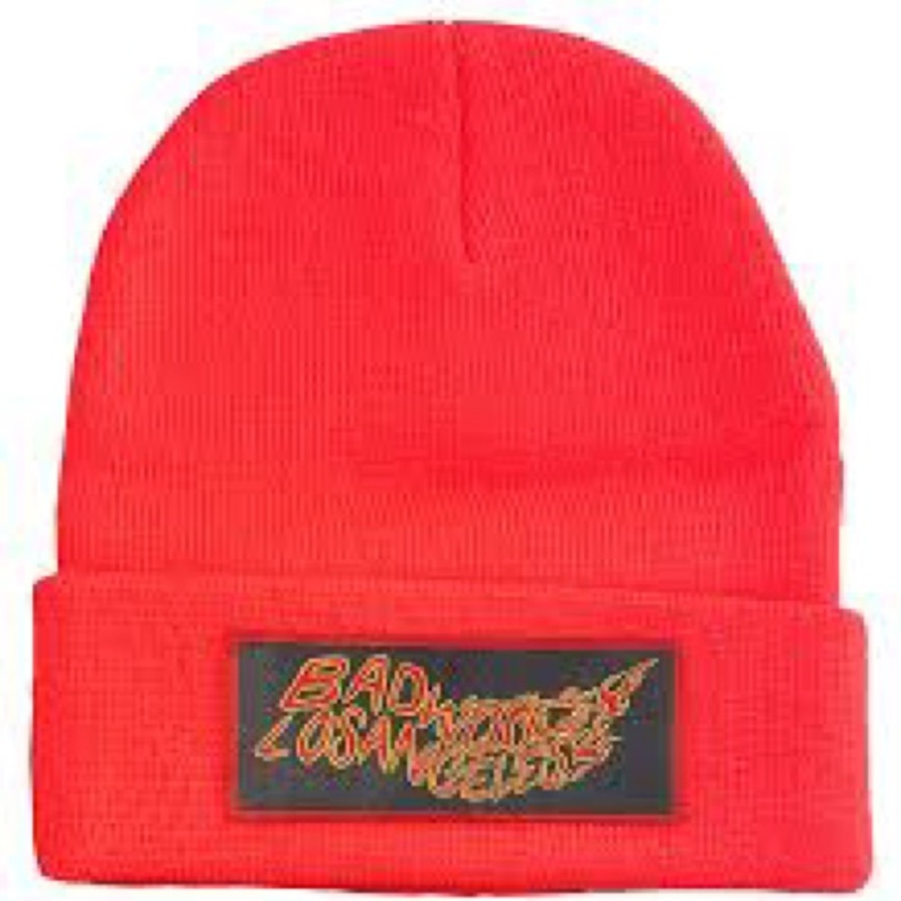 Badwood Twin Flame Beanie in Blaze